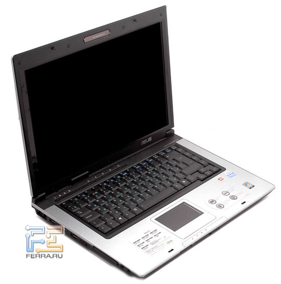 ASUS X50V: внешний вид в открытом состоянии 1
