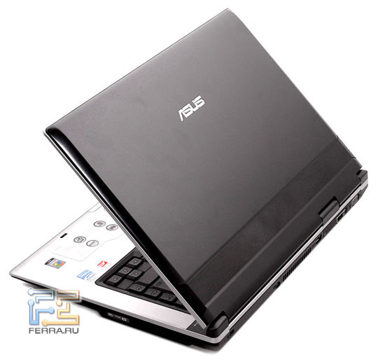 ASUS X50V: внешний вид в приоткрытом состоянии