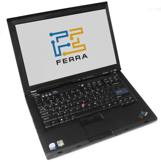 Lenovo ThinkPad T61: внешний вид в открытом состоянии