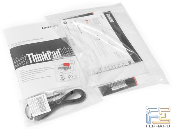 Lenovo ThinkPad T61: комплект поставки